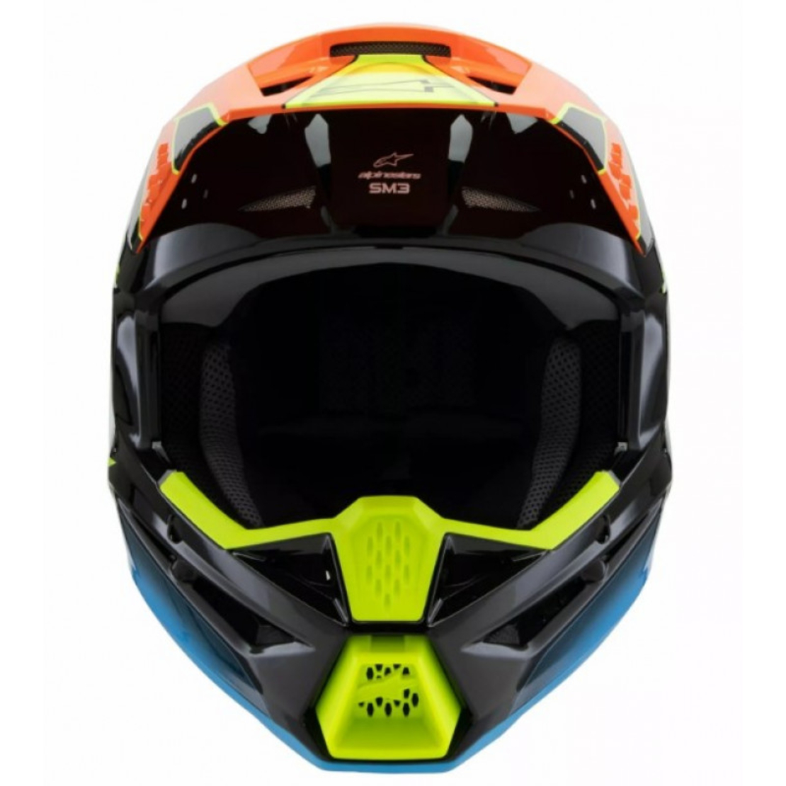 Детска каска ALPINESTARS SM3 FRAY BLK/OR/YL