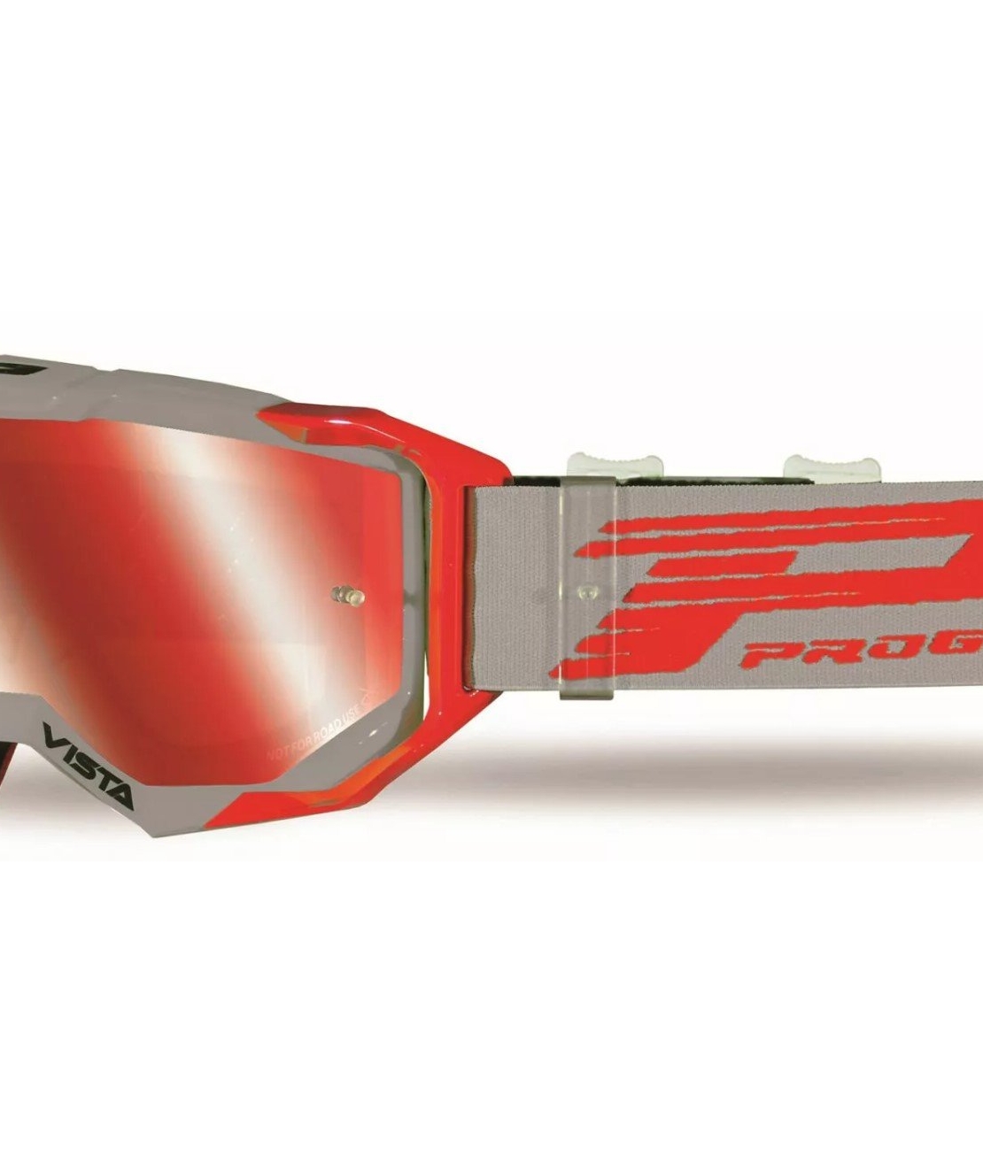 Мотокрос очила PROGRIP 3303 VISTA GREY/RED