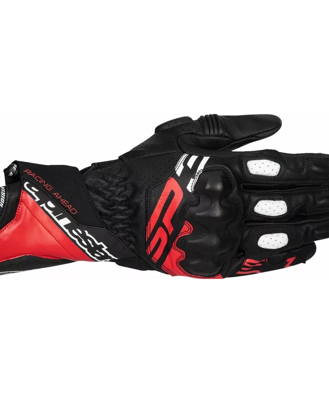 КОЖЕНИ РЪКАВИЦИ ALPINESTARS SP-3 BLK/BRT RD/WHT