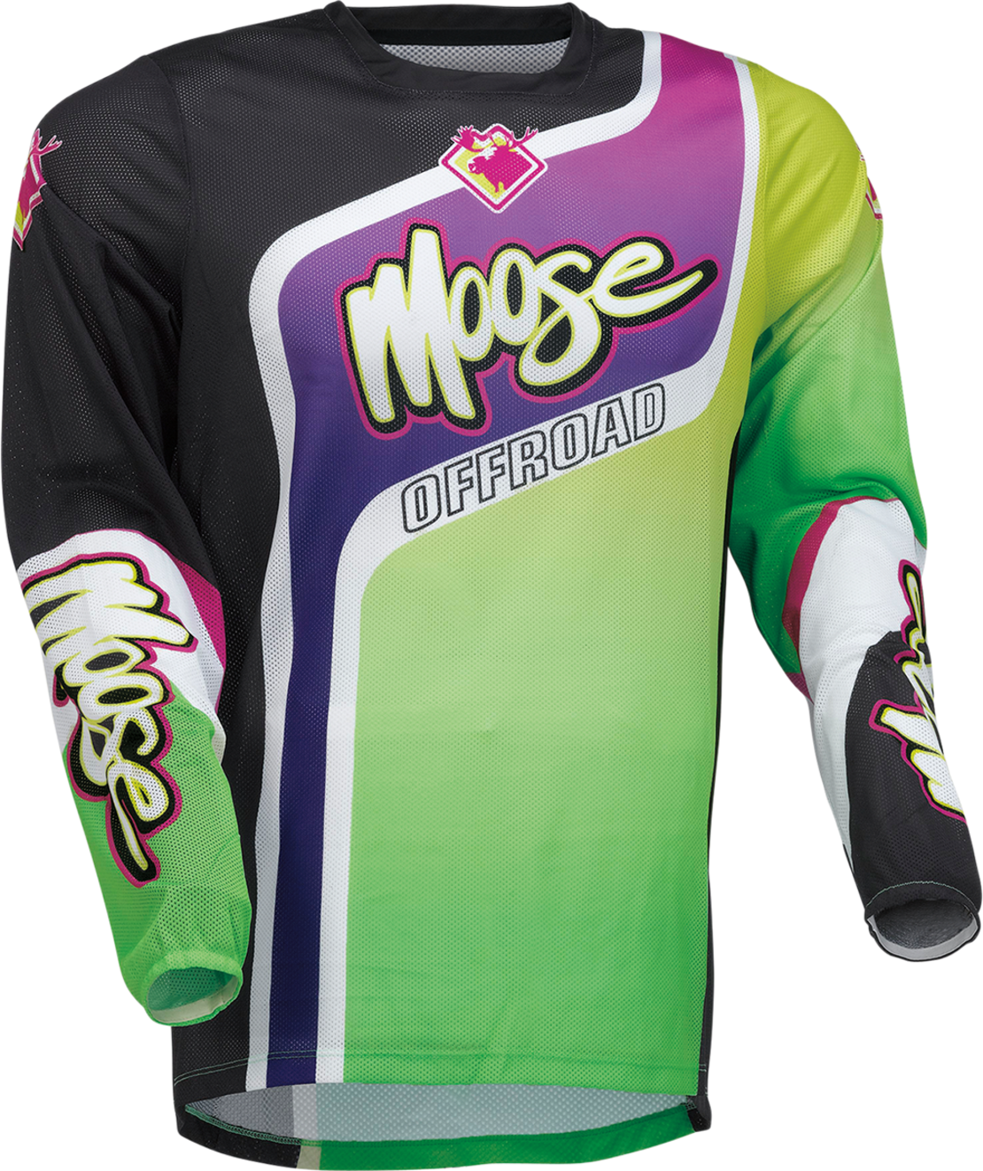 Мотокрос блуза MOOSE RACING SAHARA PURPLE/GREEN
