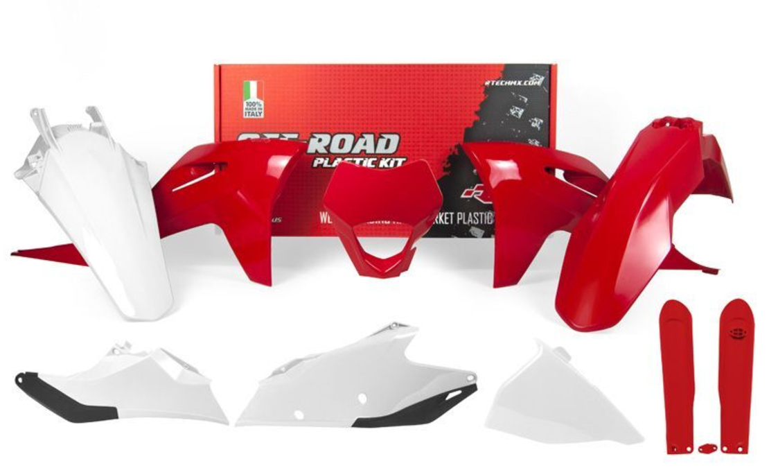 Комплект пластмаси RACETECH Plastic Kit - Red/White Gas Gas EC/EC-F 21-23