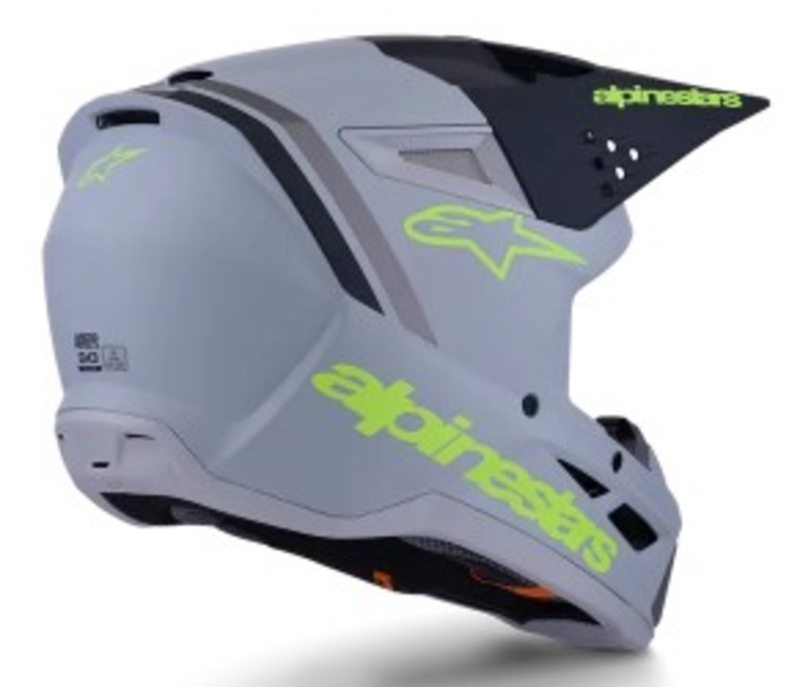 Мотокрос каска ALPINESTARS SM3 RADIUM GRAY/BLK/YL