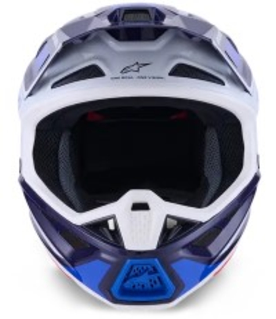 Мотокрос каска ALPINESTARS SM7 RISE BLUE/WHITE
