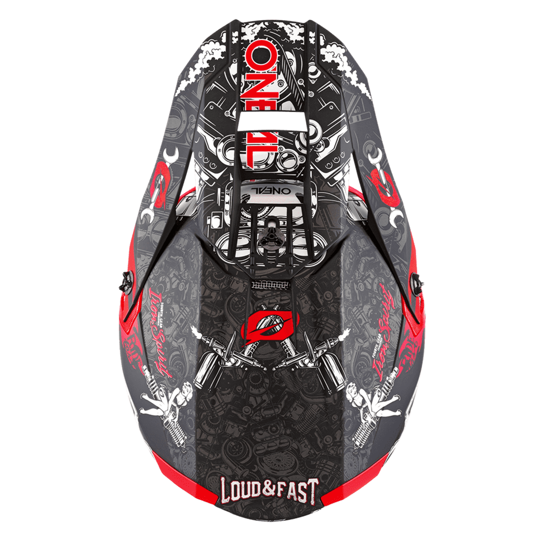 Мотокрос каска O'NEAL 5SERIES HR BLACK/RED