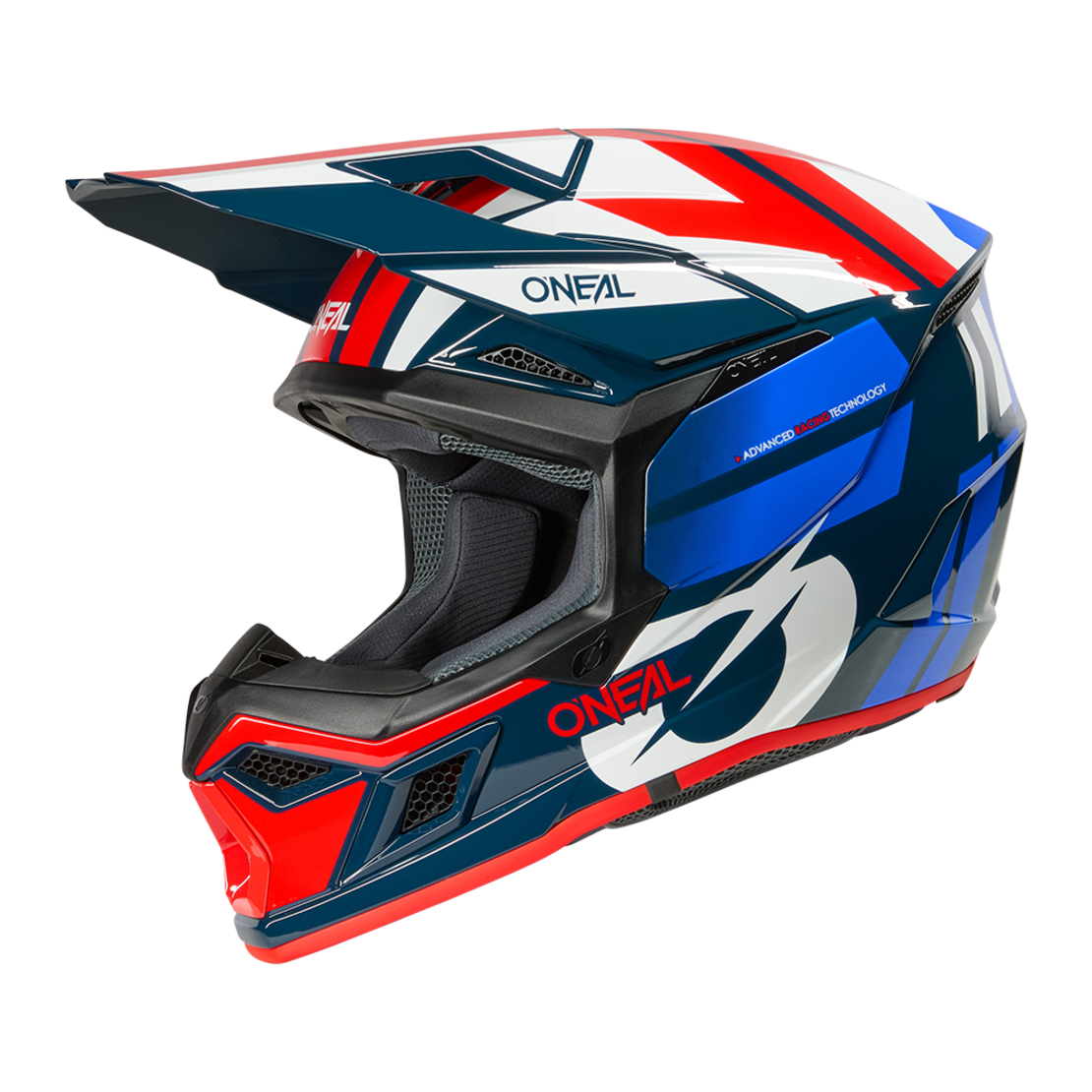 Мотокрос каска O'NEAL 3SERIES RIDE BLUE/WHITE/RED V.26