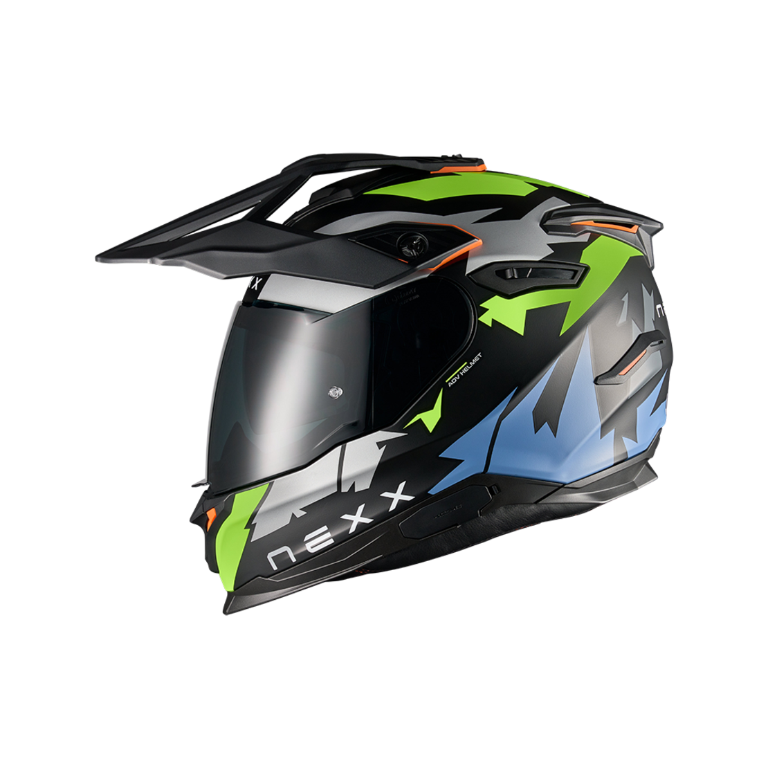 Адвенчър каска NEXX Y.TRAVL PRIMAL NEON BLACK MATT
