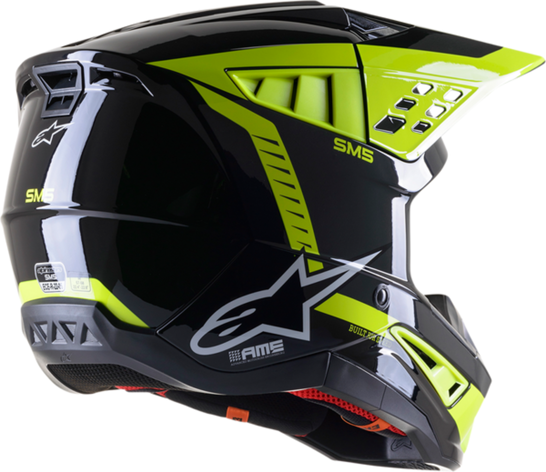 Мотокрос каска ALPINESTARS SM5 BEAM BLACK/YELLOW