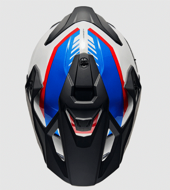 Адвенчър каска NEXX  Y.TRAVL QUEST WHITE/BLUE/RED