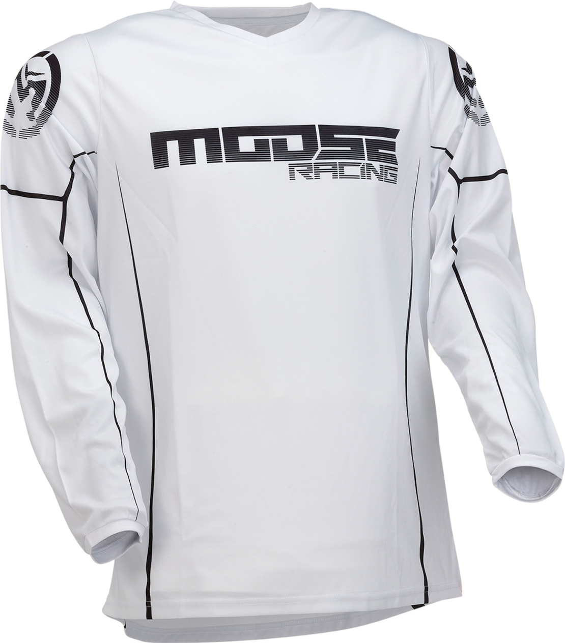 Мотокрос блуза MOOSE RACING QUALIFIER WHITE/BLACK