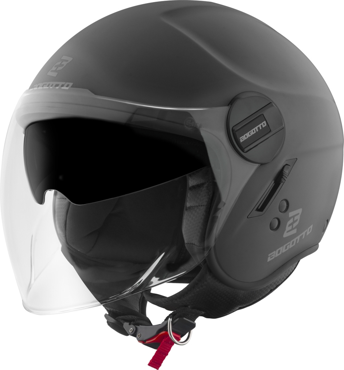 Каска за скутер BOGOTTO H595-1 SPN BLACK/MATT