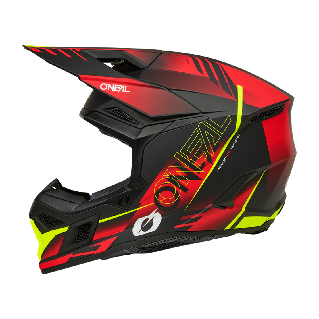 Мотокрос каска O'NEAL 3SERIES HAZE BLACK/RED/NEON YELLOW V.26