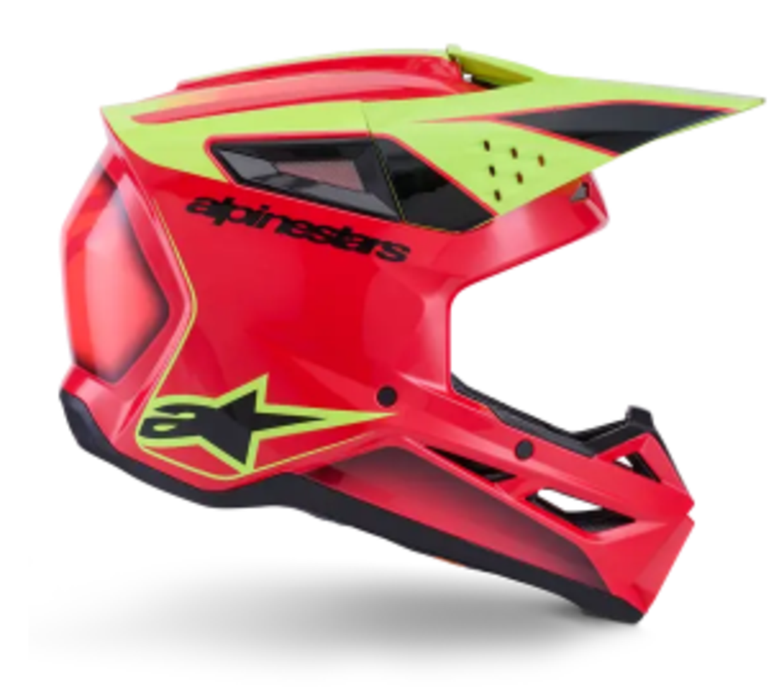 Мотокрос каска ALPINESTARS SM3 FRAY RED/YELLOW/BLACK