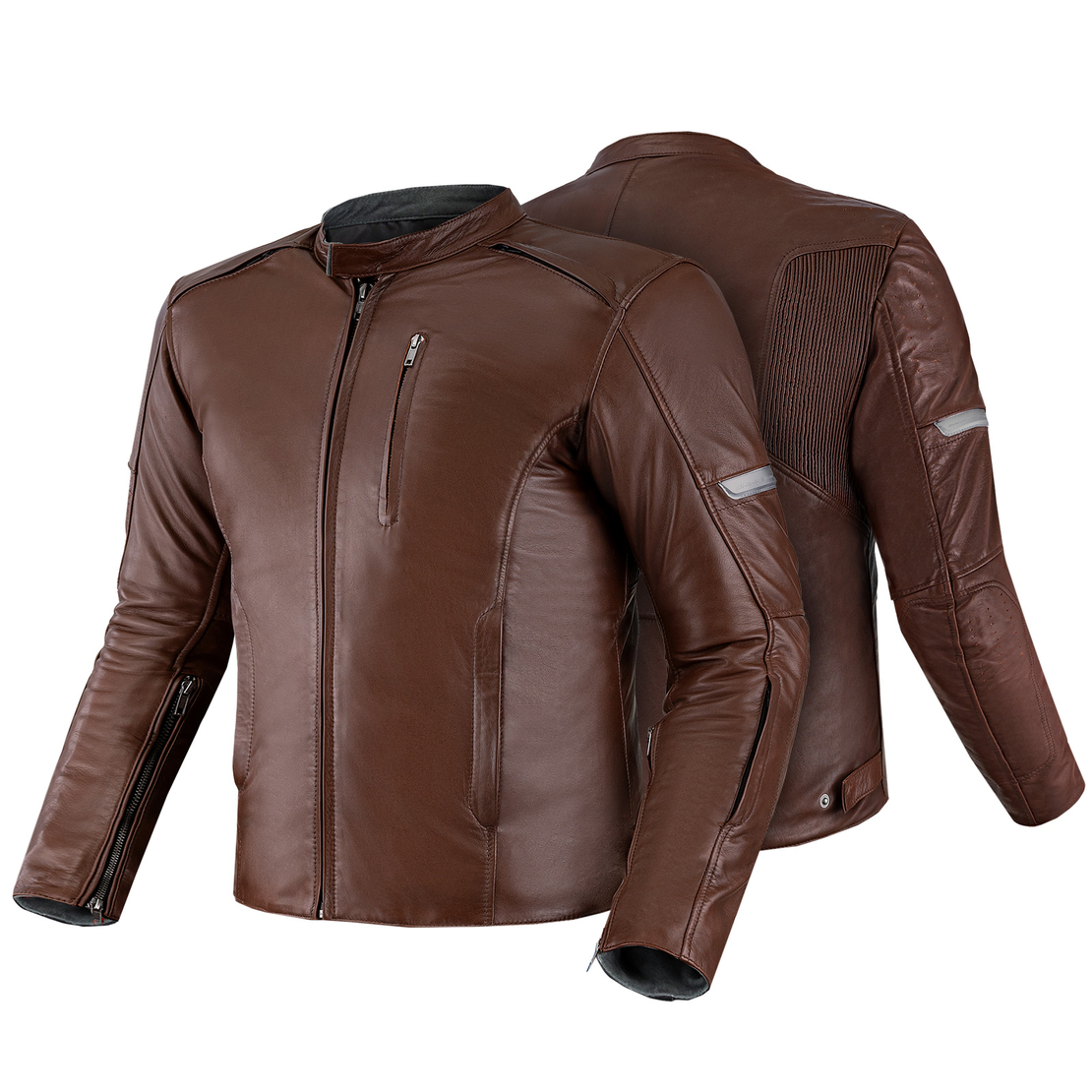 Кожено мото яке SHIMA HUNTER PLUS 2.0 BROWN