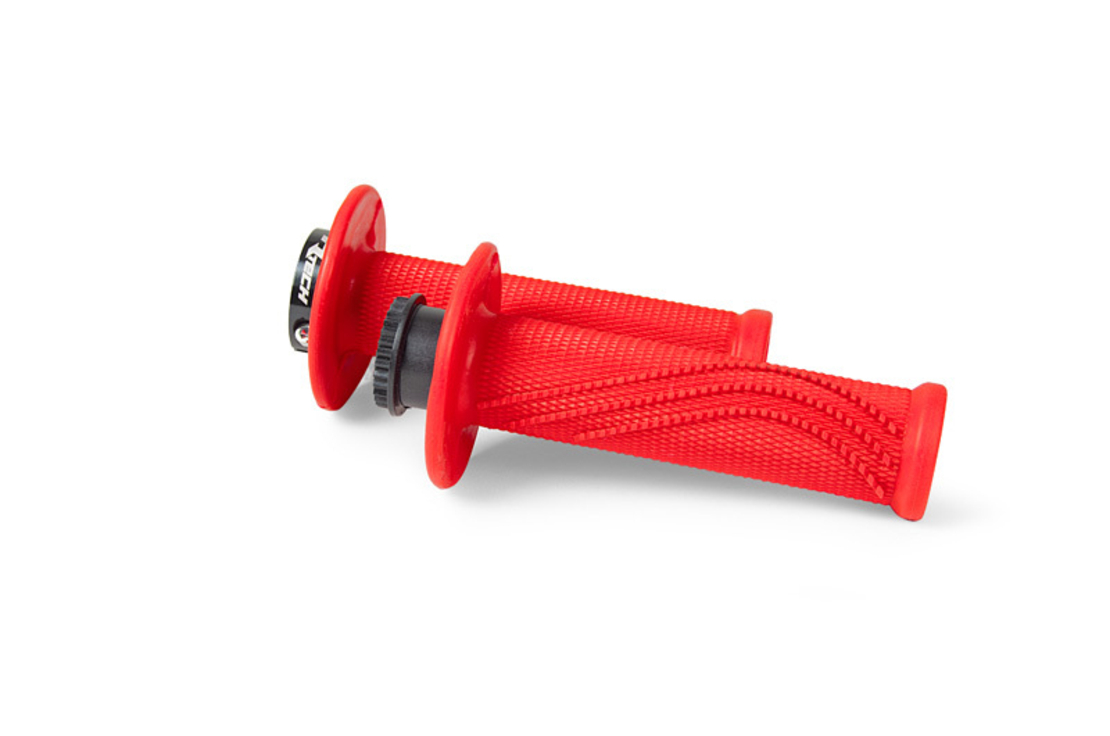 Ръкохватки RACETECH R20 Lock On Grips Wave Neon Red
