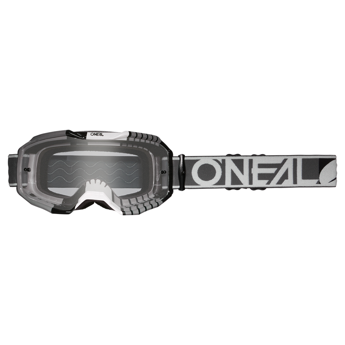 Мотокрос очила O'NEAL B-10 DUPLEX GRAY/WHITE/BLACK - CLEAR V.24