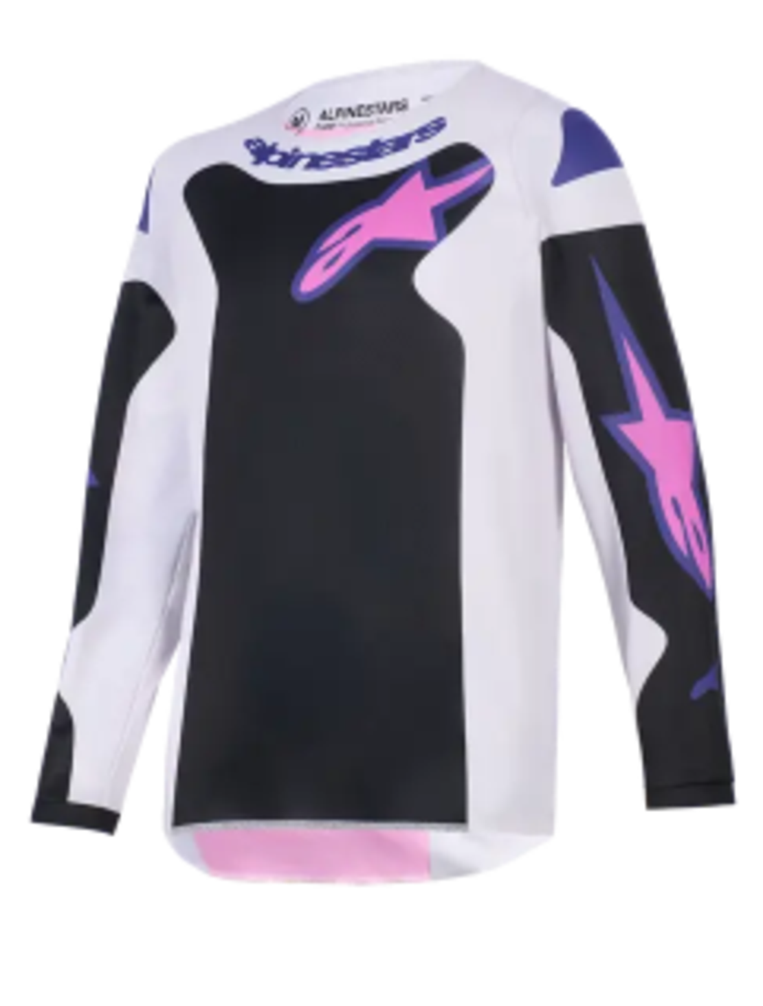 Детско мотокрос джърси Alpinestars FLUID GRID BLKACK/GREY/PURPLE