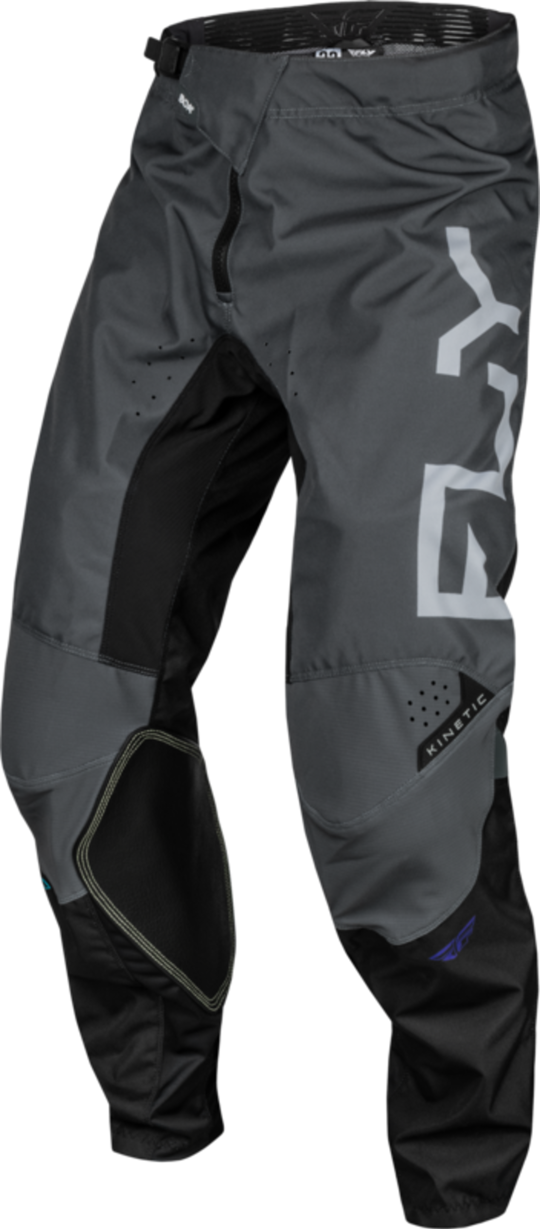 Мотокрос брич FLY RACING Kinetic Reload- Charcoal/Black/Blue Iridium