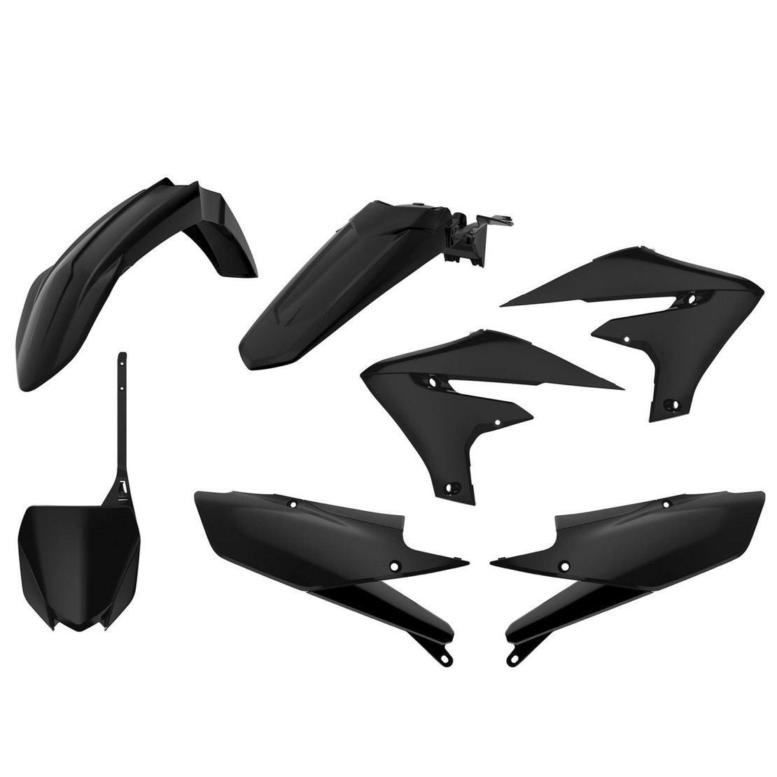 Пластмасов MX Replica кит POLISPORT за YAMAHA YZ250F - 2019-2020 / YZ450F- 2018-2020 BLACK