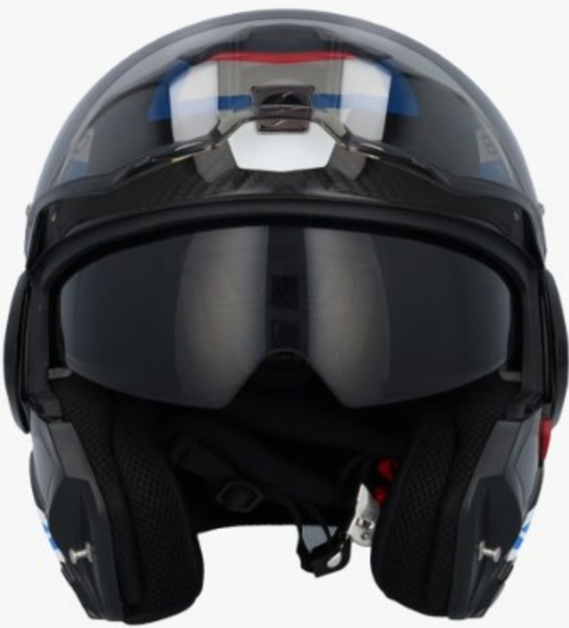 Модуларна каска SCORPION Exo-Tech Evo Carbon BLACK/BLUE/RED