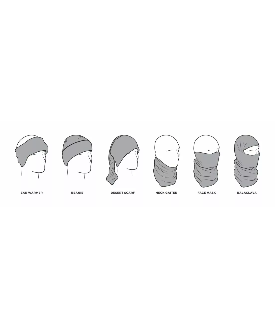 Мултифункционална кърпа SPORTFLEX CHAR HTHR