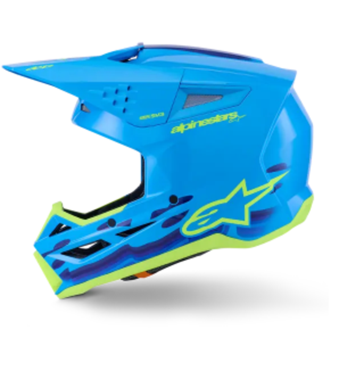 Мотокрос каска ALPINESTARS SM3 FORCE CYAN