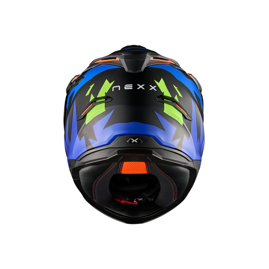 Адвенчър каска NEXX Y.TRAVL PRIMAL BLUE NEON MATT