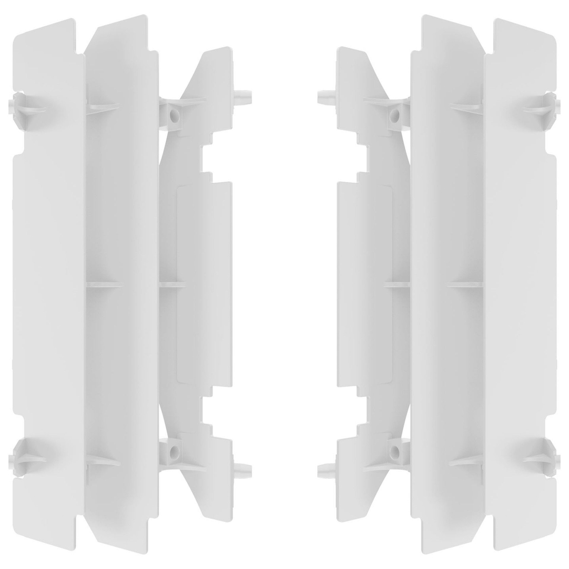 Преден предпазител за радиатор POLISPORT SUZUKI RM250 2001-08 / 1996-06 / DRZ400 - 2016-20 WHITE