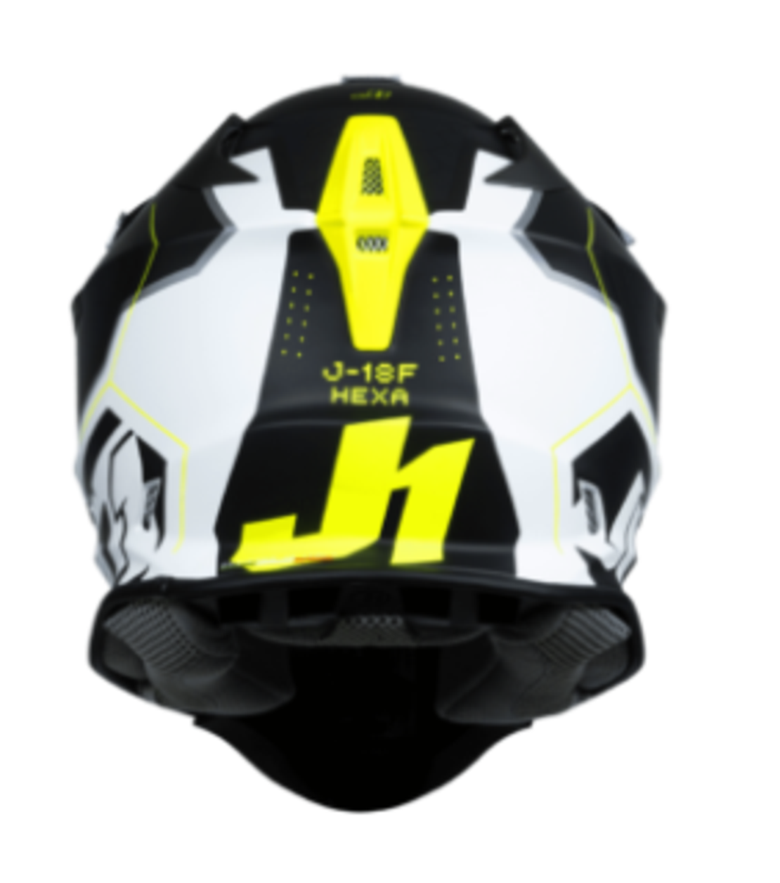 Mотокрос каска Just1 J-18 F Hexa Fluo Yellow/Black/White