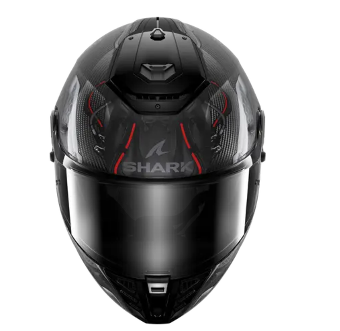 Каска SHARK SPARTAN RS CARBON XBOT BLACK/RED/SILVER
