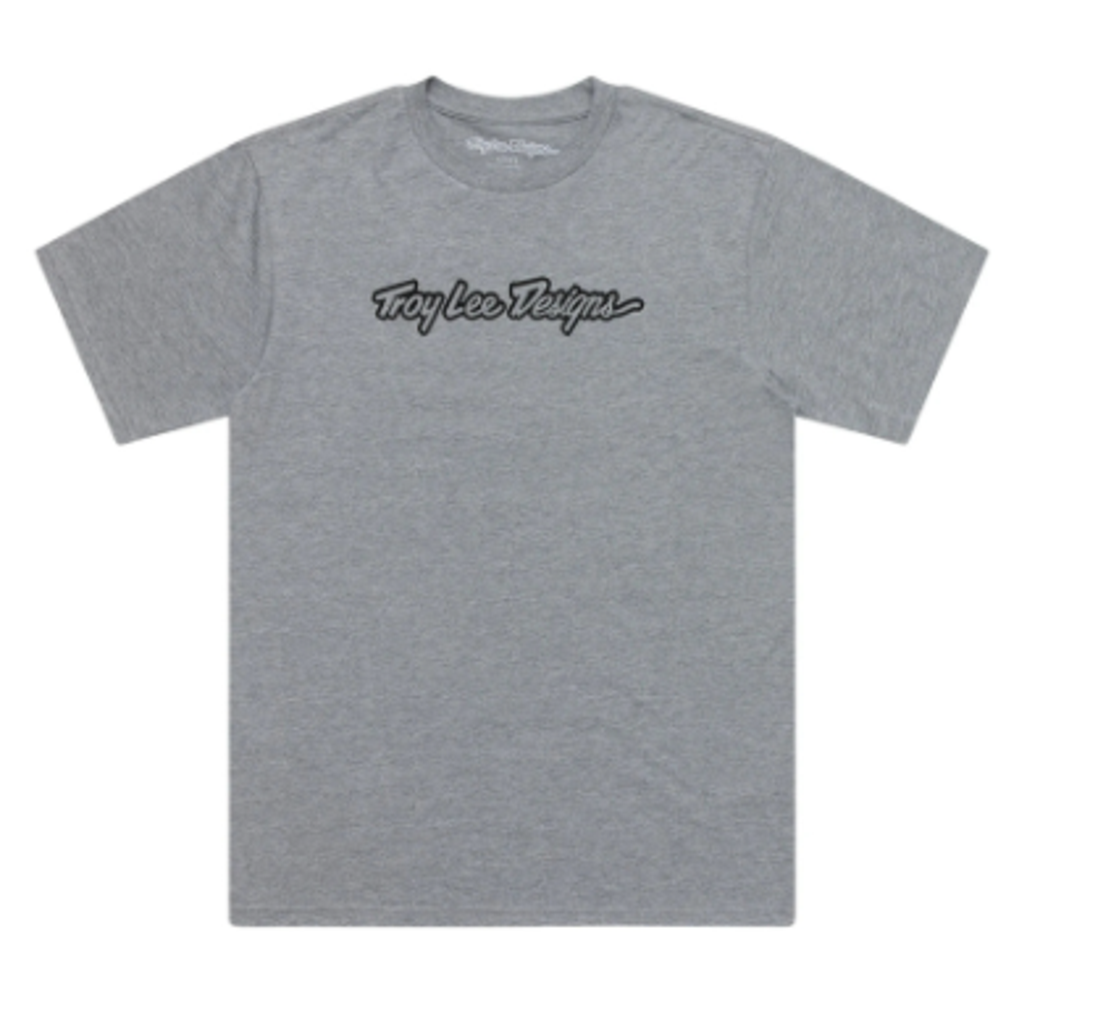 Тениска TROY LEE DESIGNS Signature - Gray Heather