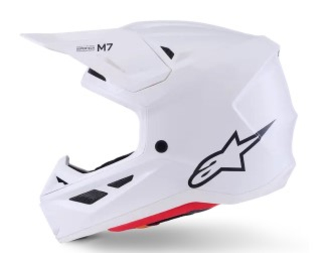 Мотокрос каска ALPINESTARS SM7 WHITE-GLOSS