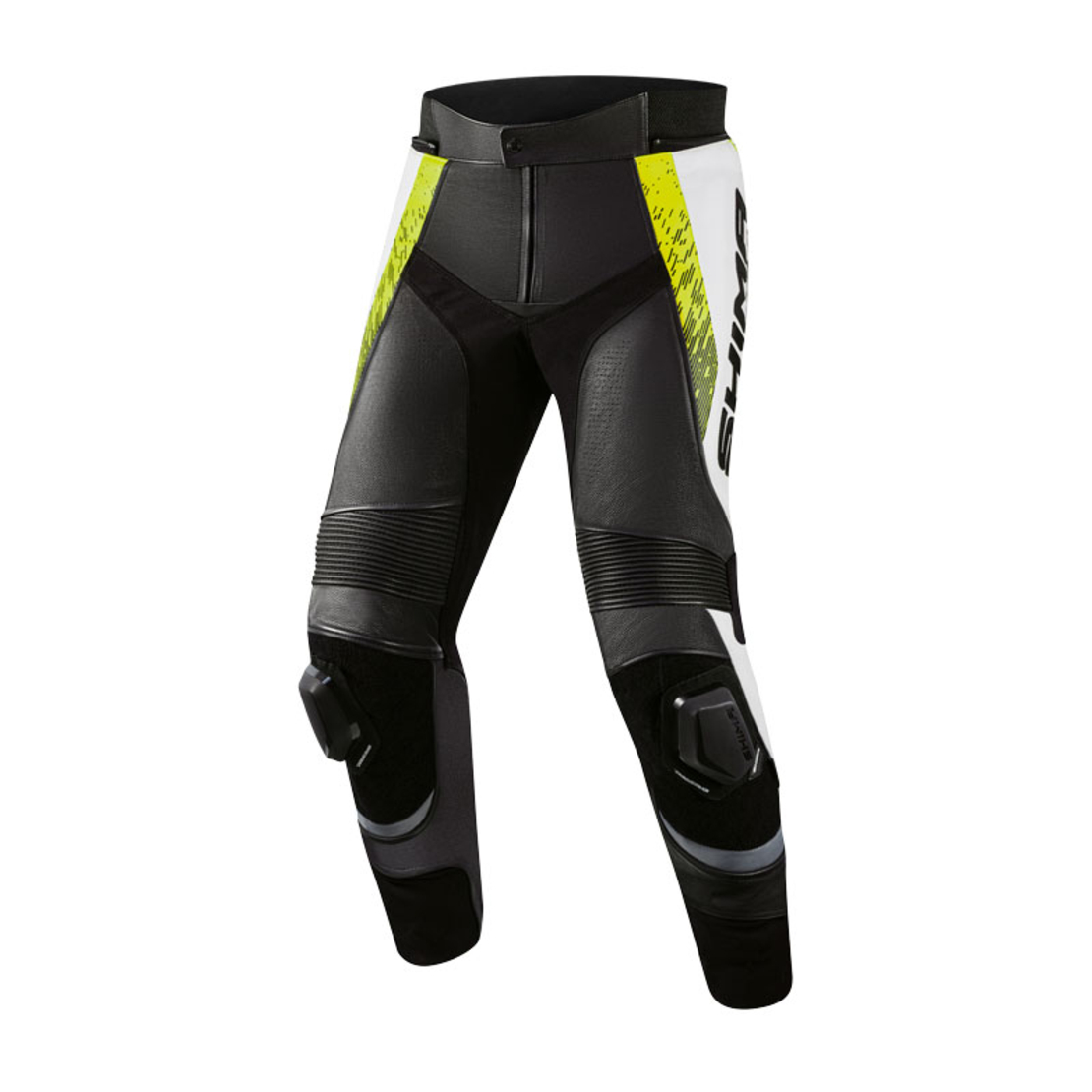 Кожен мото панталон SHIMA STR 2.0 FLUO