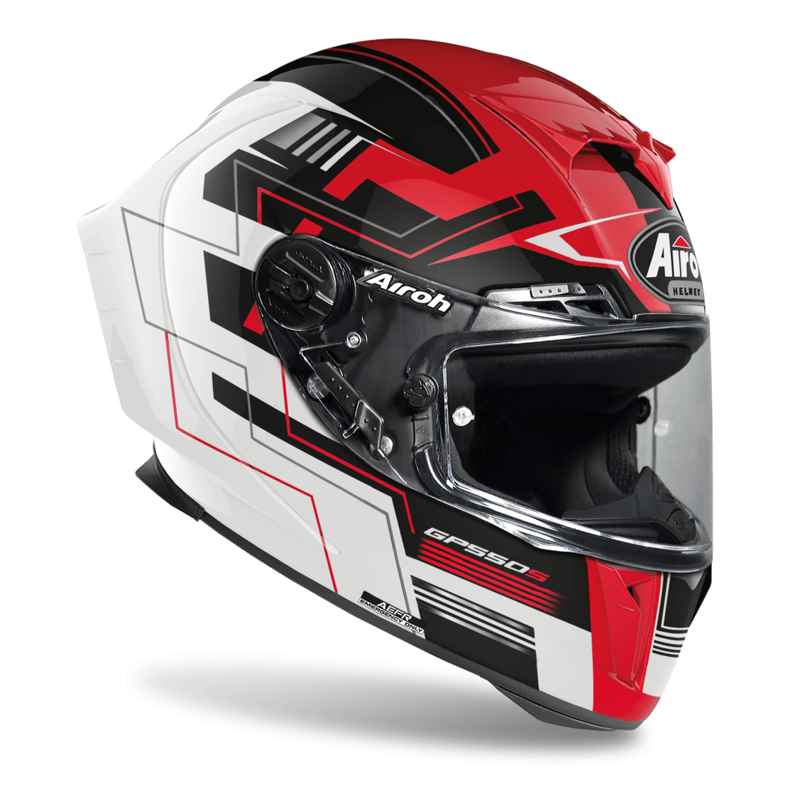 КАСКА AIROH GP550 S CHALLENGE RED GLOSS
