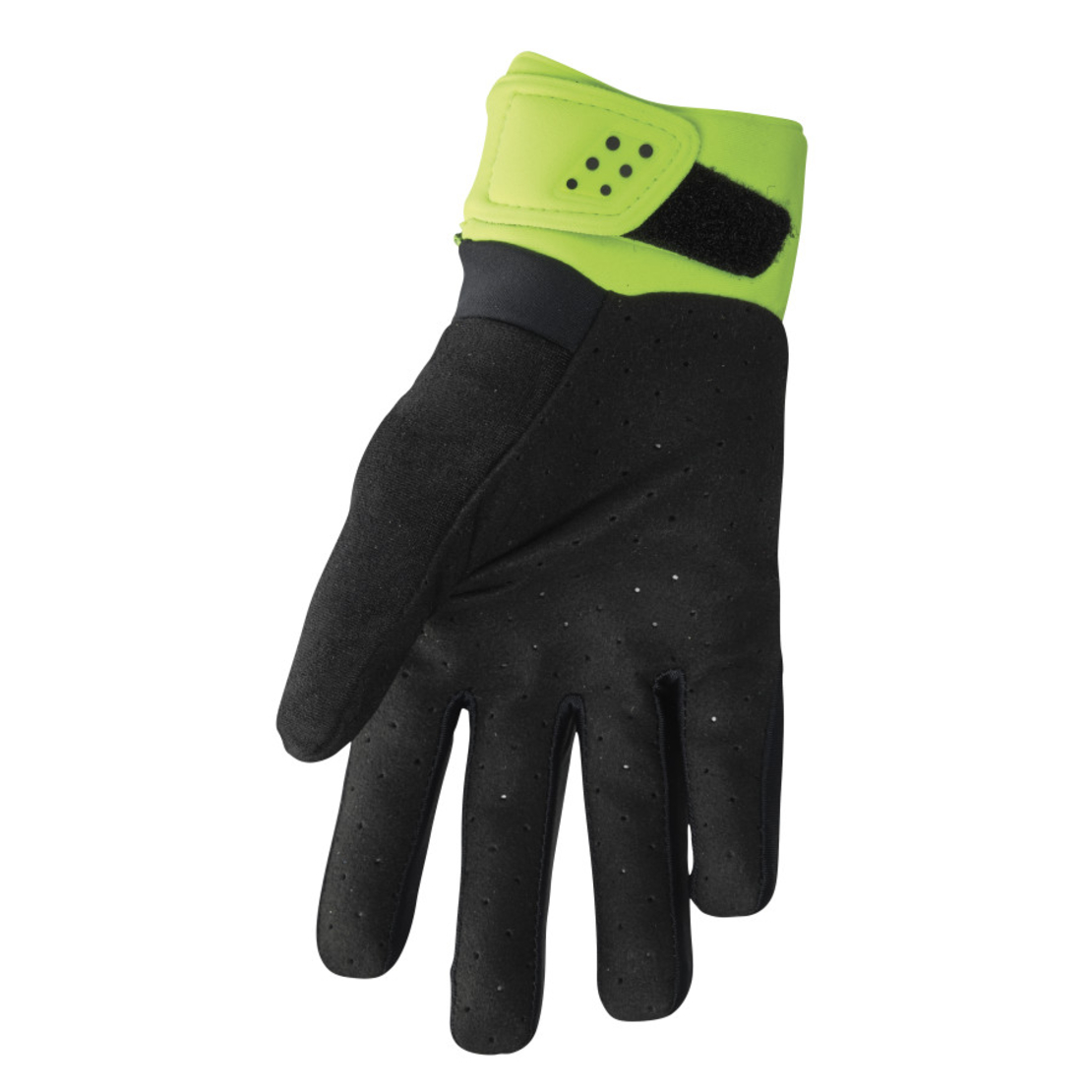 Зимни мотокрос ръкавици THOR SPECTRUM FLO BLACK/ACID COLD WEATHER