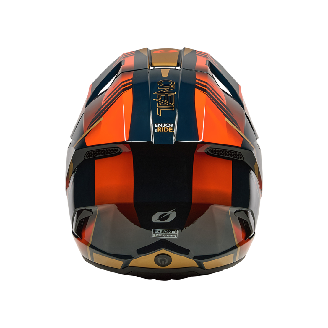 Мотокрос каска O'NEAL 3SERIES HAZE BLUE/ORANGE/GOLD V.26