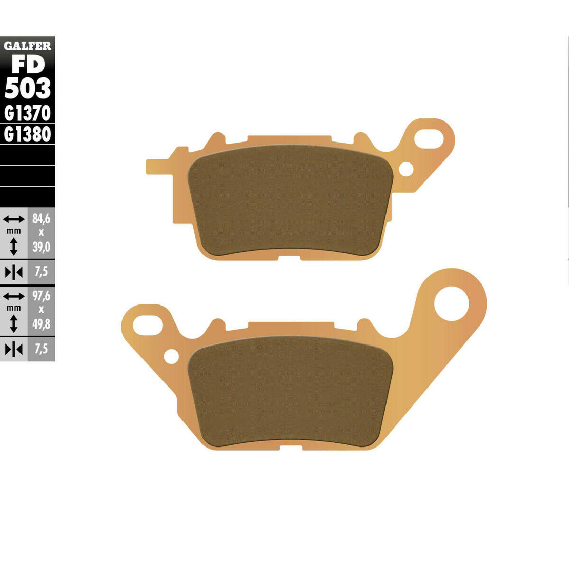 Предни мото накладки Galfer SINTERED COMPOUND FD503G1370