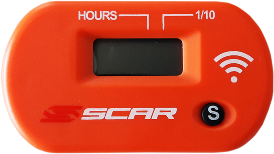 Мото часовник SCAR HOUR METER с Wireless ORANGE