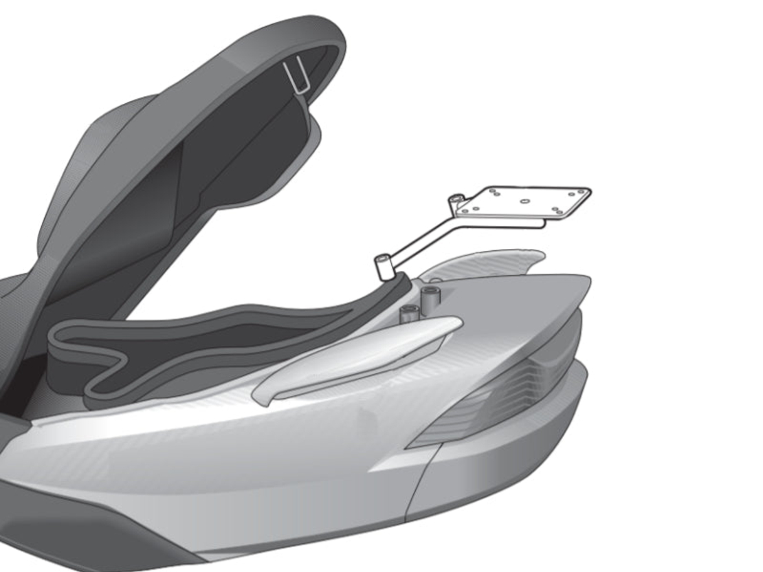 Монтажен комплект за куфари SHAD TOP MASTER SUZUKI BURGMAN 125/150 '02-'06