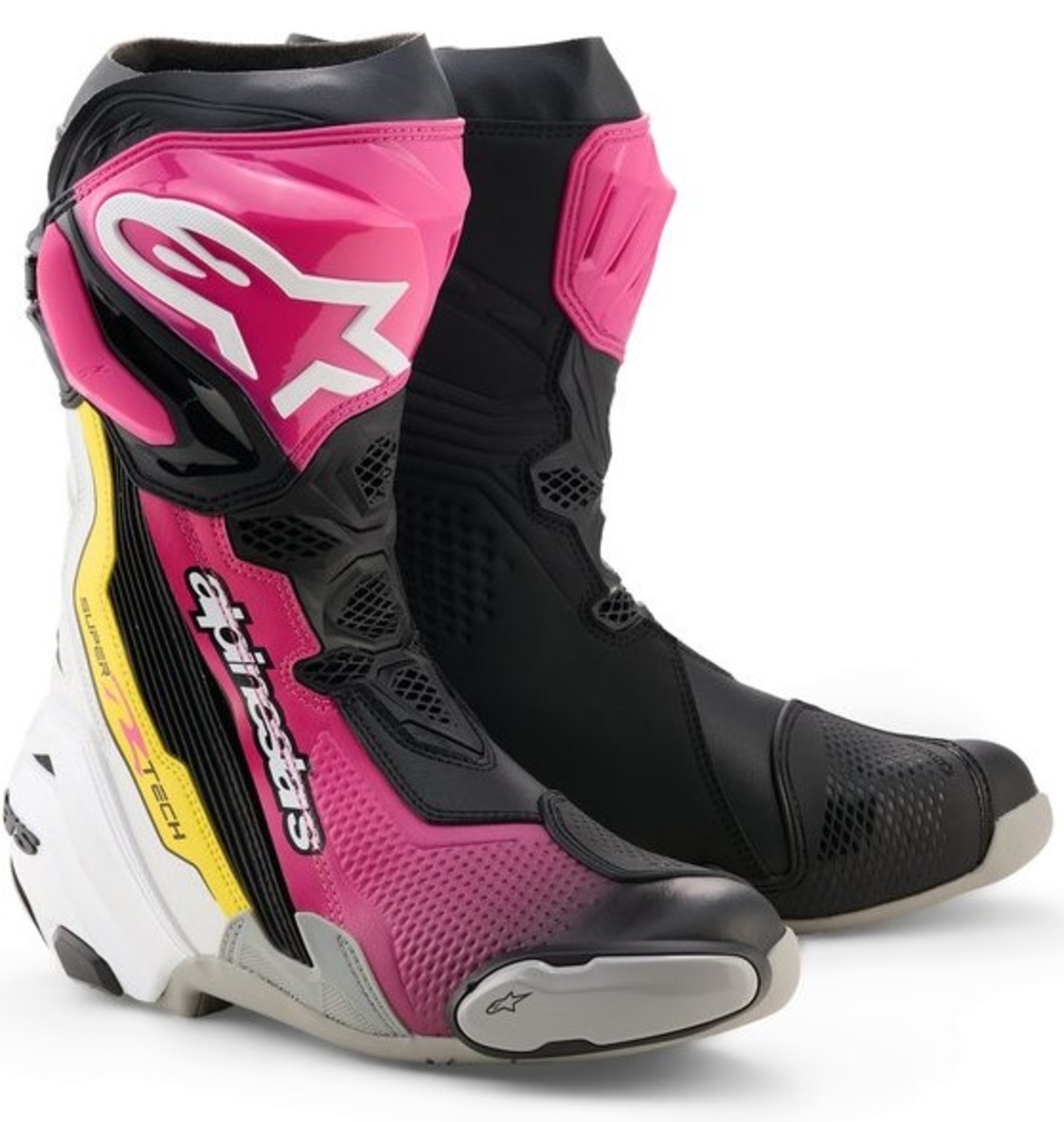 Ботуши ALPINESTARS SUPERTECH R V2 Black/Pink/White/Yellow
