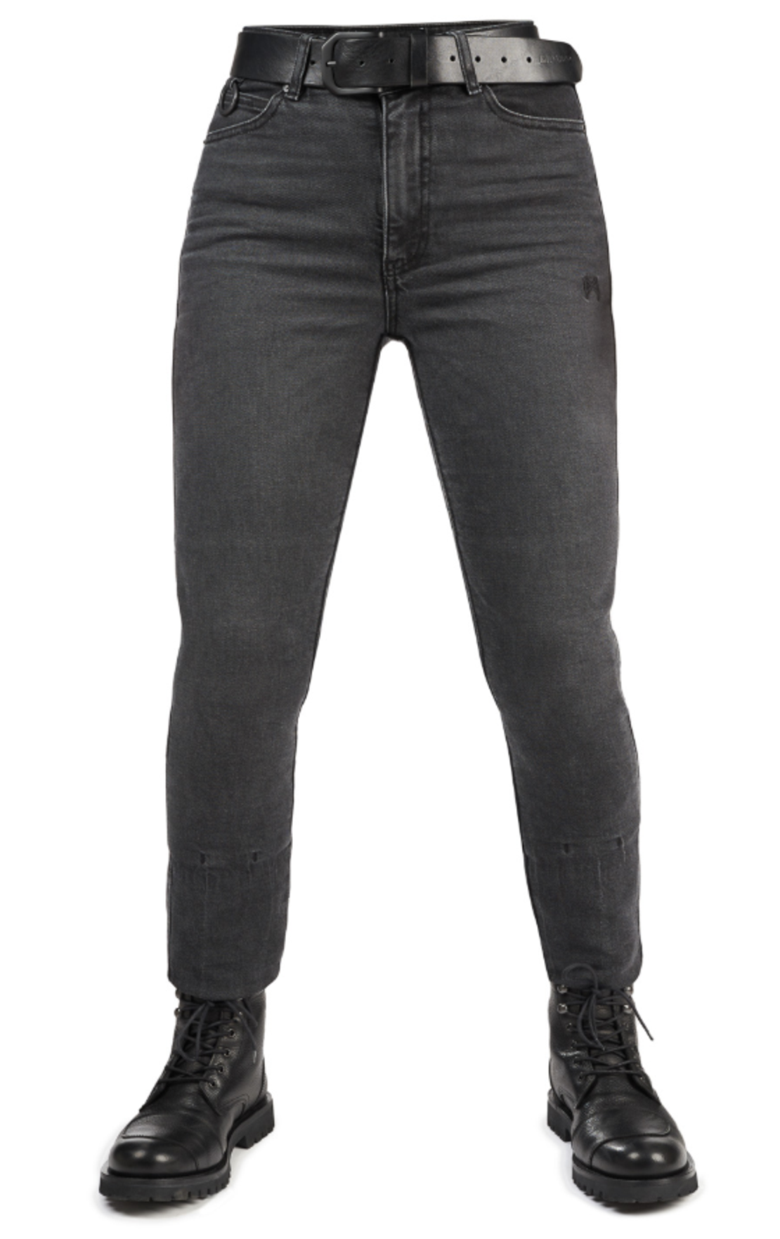 Дамски мото дънки PANDO MOTO Kaya Slim Grey - Slim-Fit Armalith®
