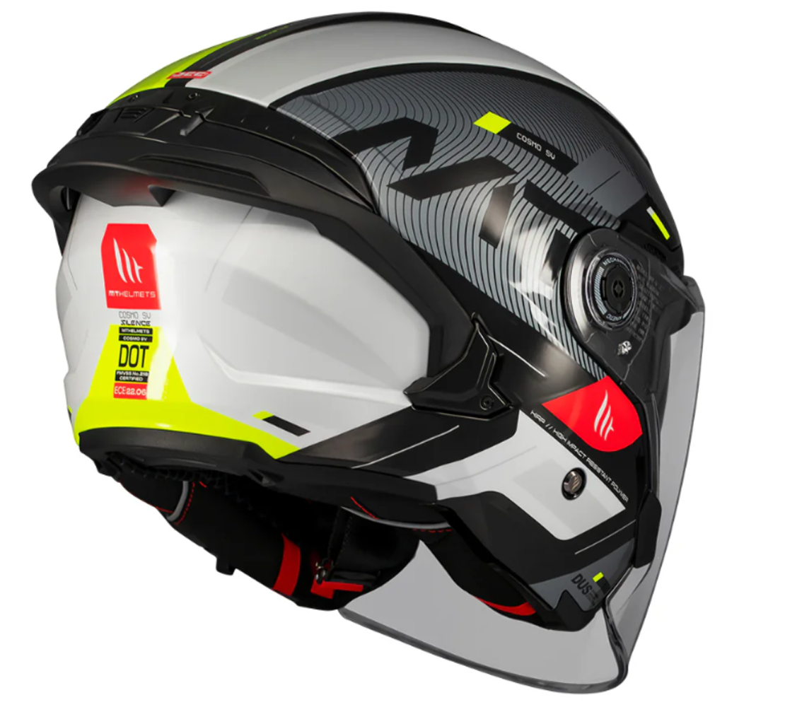 Скутер каска MT COSMO SV SILENCE B3 YELLOW GLOSS