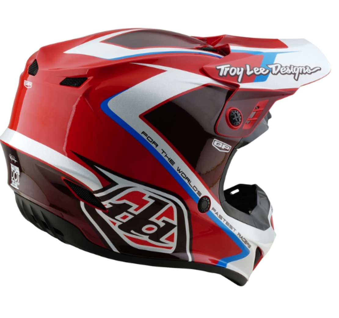 Детска мотокрос каска TROY LEE DESIGNS GP Shutter - Red/White