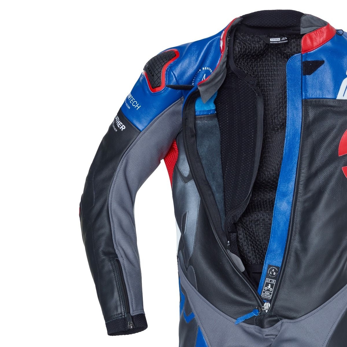 Кожен мото екип SPIDI DP-PROGRESSIVE PRO Black/Red/Blue