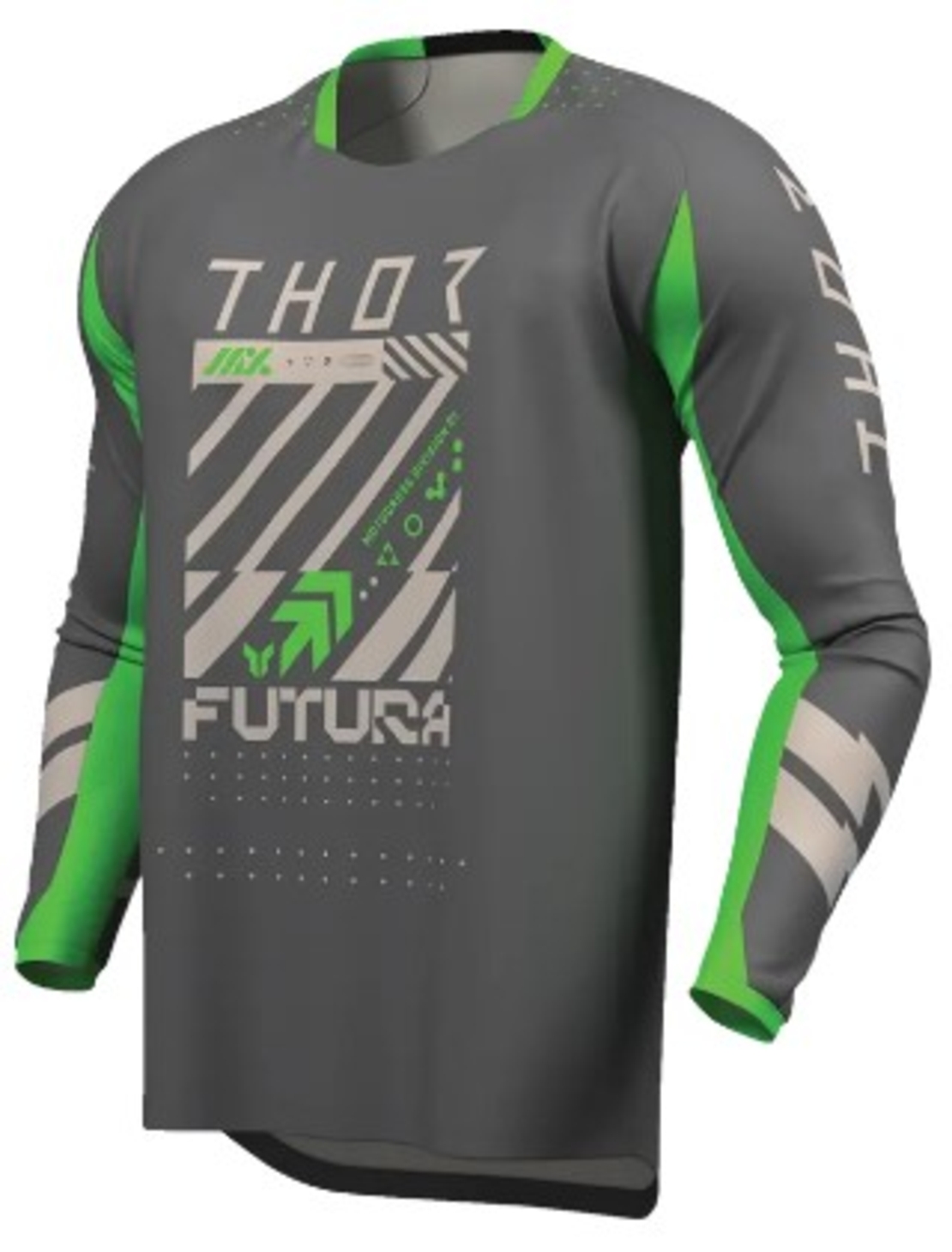 Мотокрос джърси THOR LAUNCHMODE FUTURA CHAR/GRN