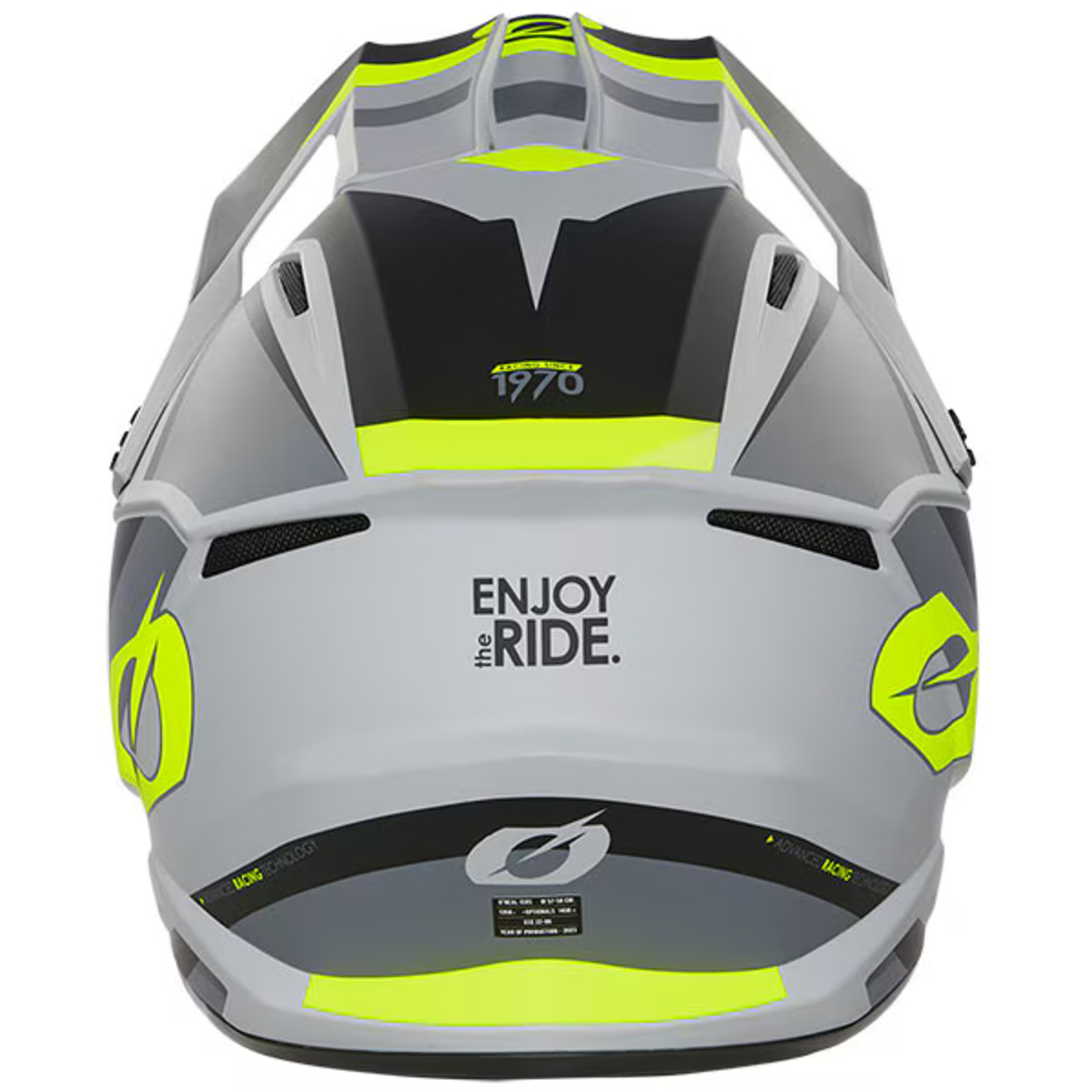 Каска O'NEAL 1SERIES STREAM BLACK/NEON YELLOW V.24