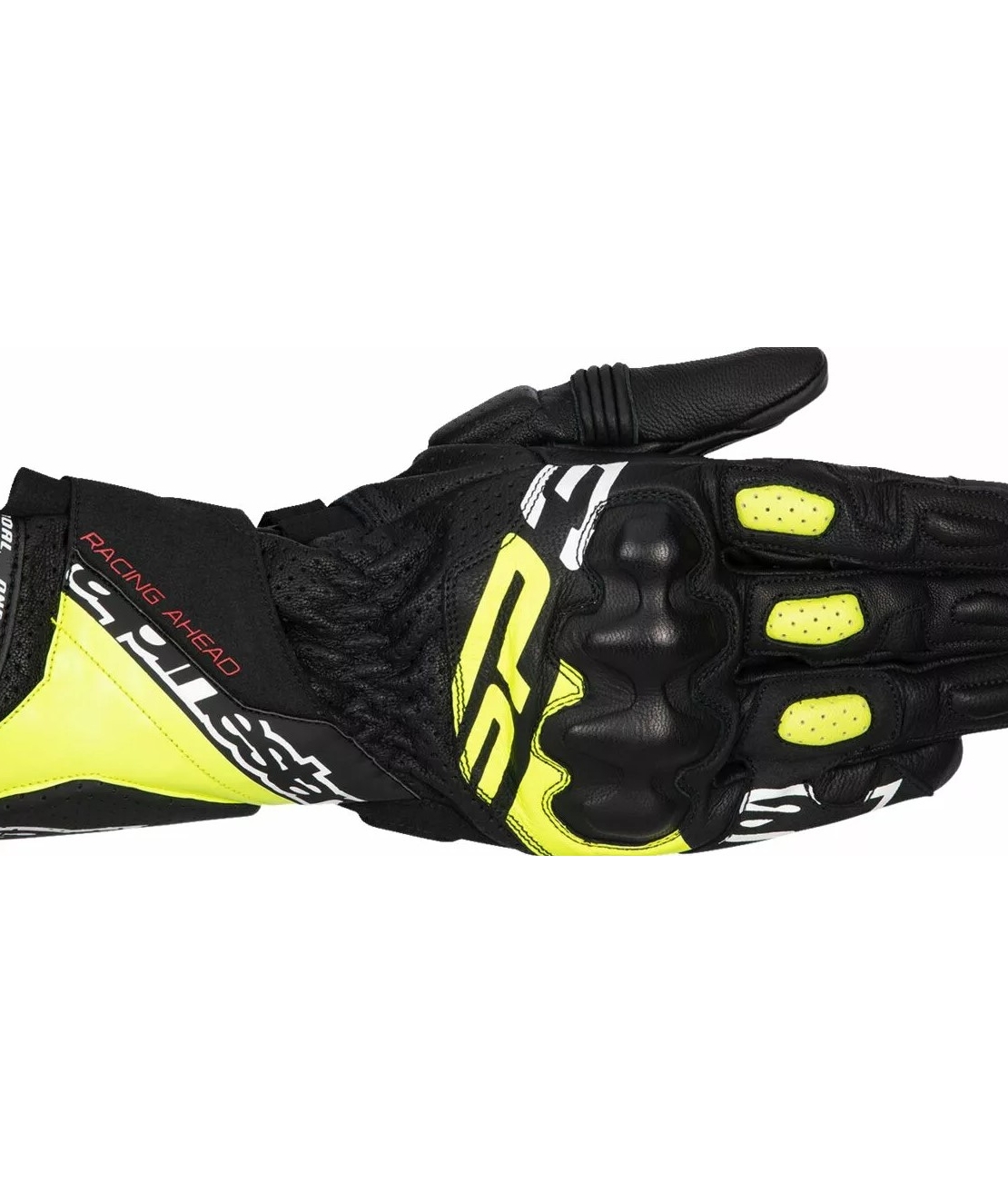 КОЖЕНИ РЪКАВИЦИ ALPINESTARS SP-3 BLK/FLUO YEL/WHT
