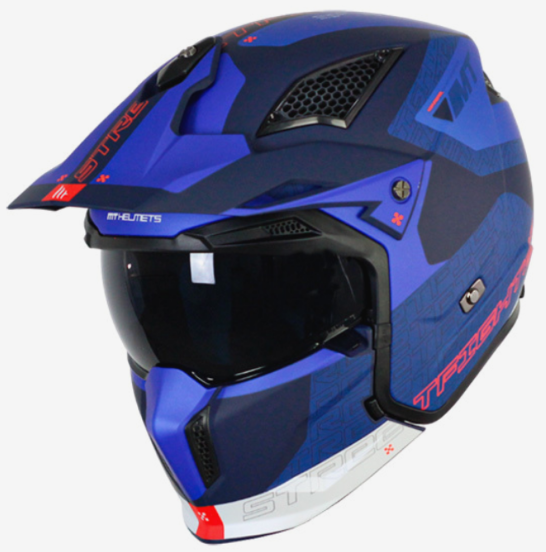 КАСКА MT STREETFIGHTER S TOTEM  C17 MATT 2 PEARL BLUE
