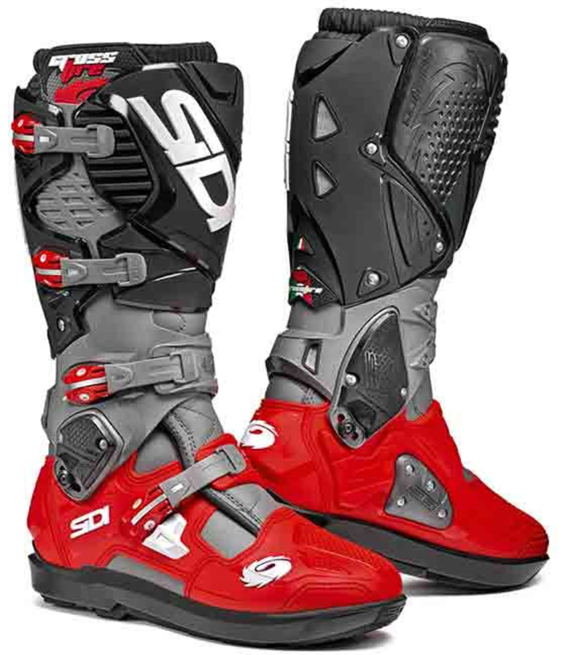 Мотокрос ботуши SIDI CROSSFIRE 3 SRS GREY/RED/BLACK