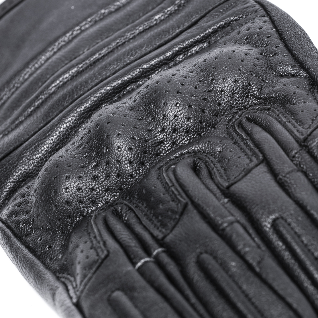 Кожени ръкавици BLACK BIKE CAFE PERFORATED