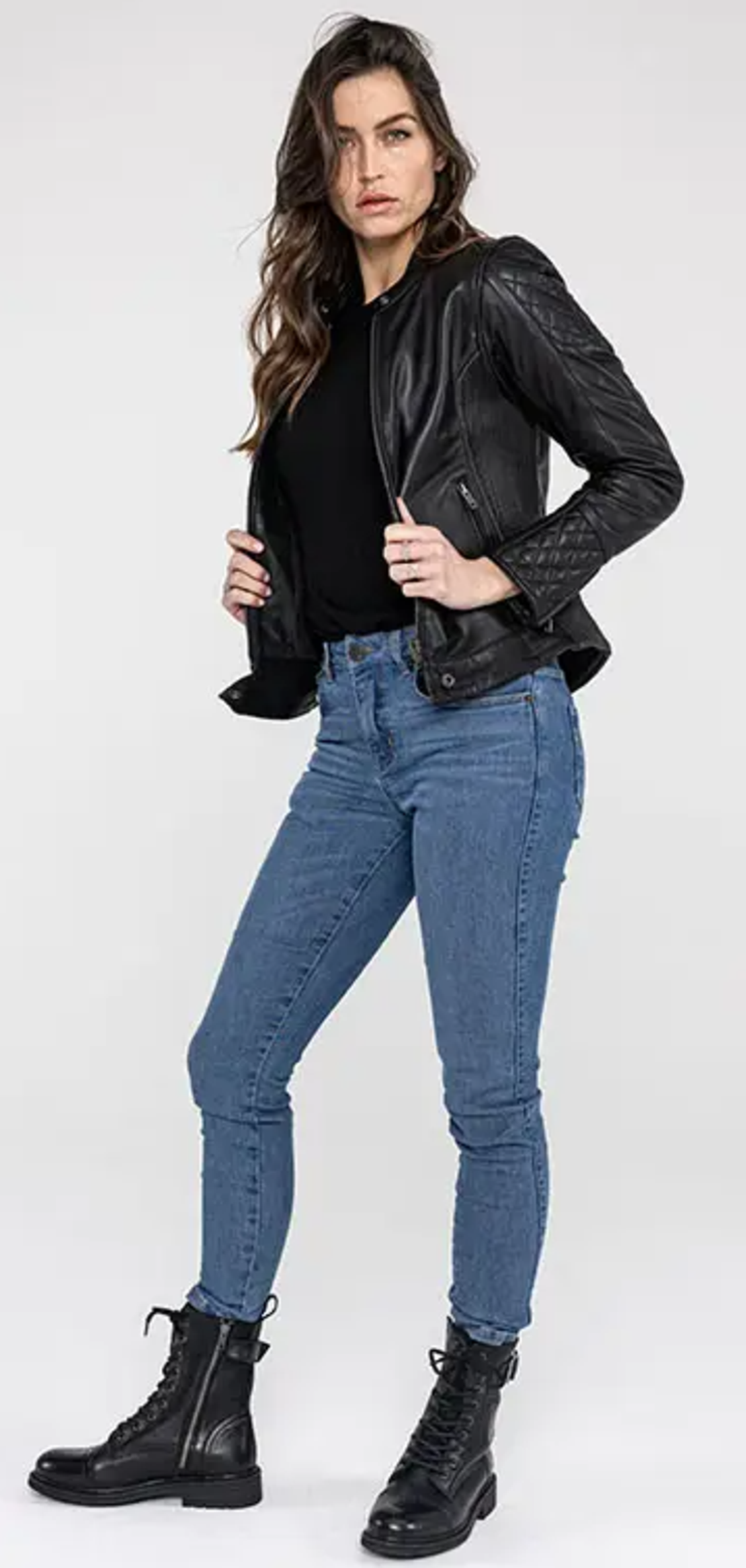 Дамски мото дънки JOHN DOE RUBY LIGHT BLUE